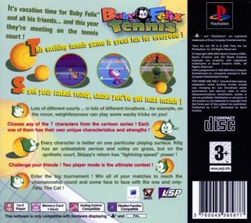 Baby Felix Tennis (EU) box cover back